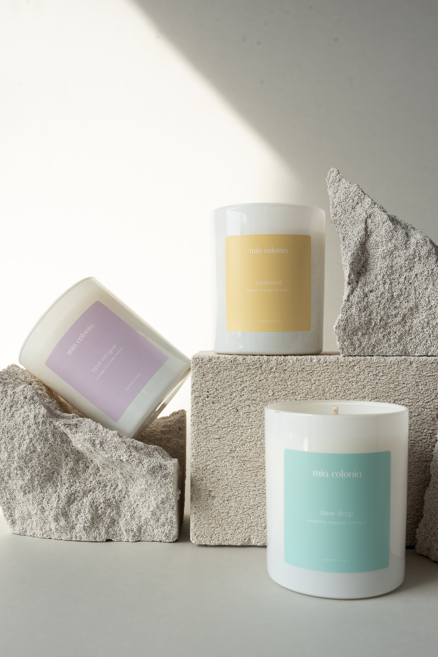"Dew Drop" Armonica scented candles 100% natural rapeseed wax 250g