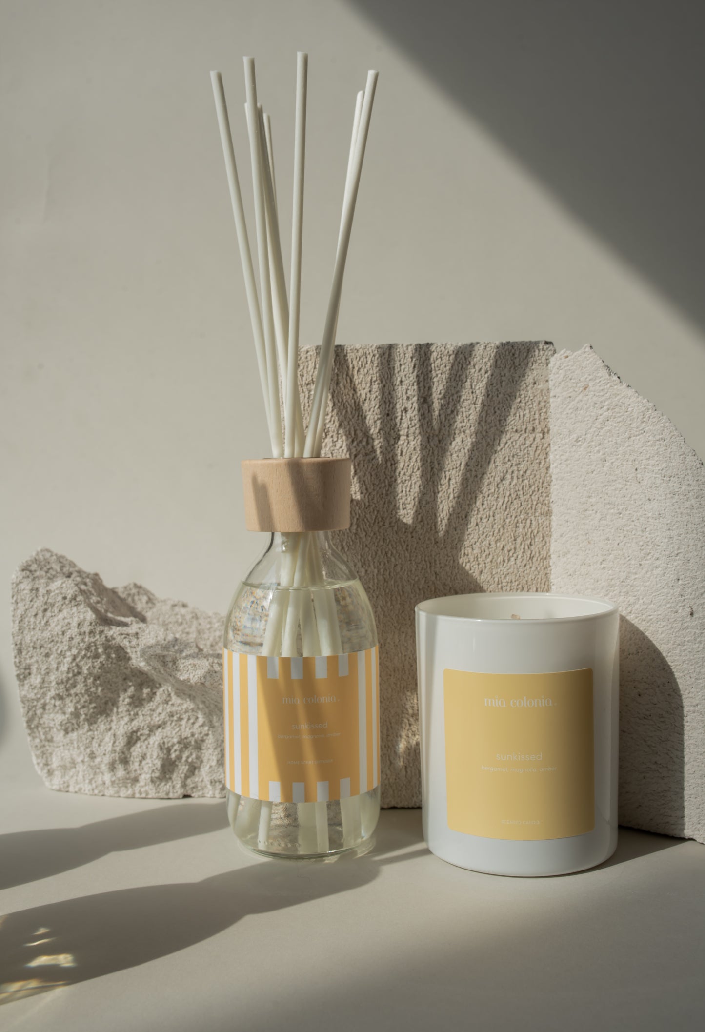 “Sunkissed” Armonica scented candles 100% natural rapeseed wax 250g
