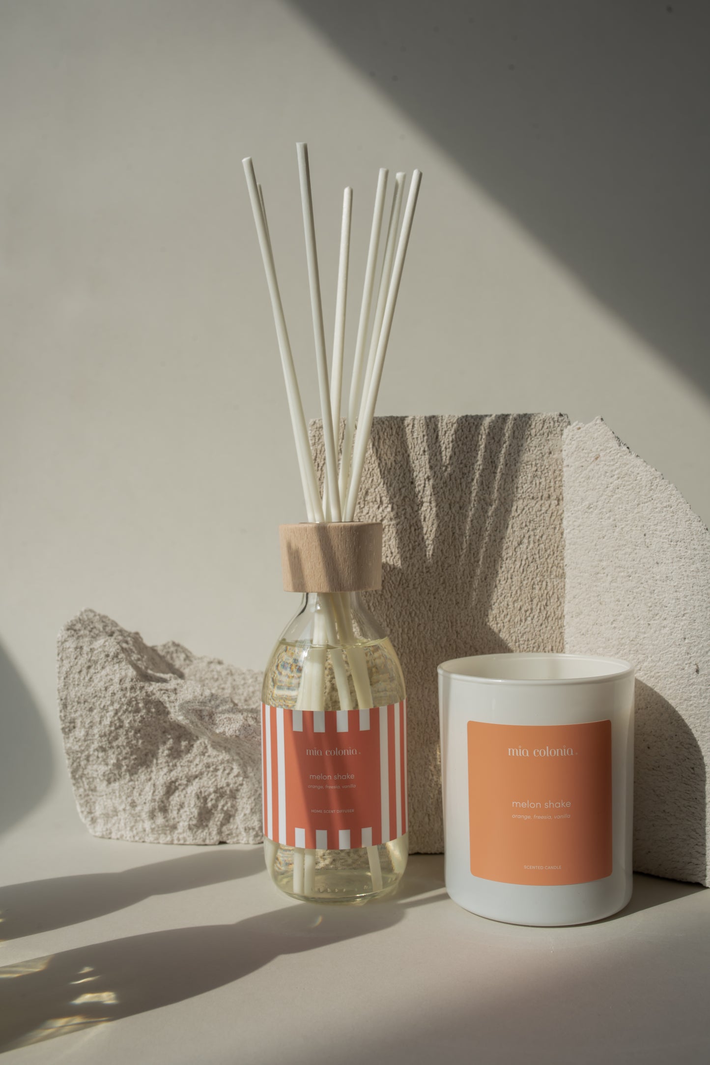 “Melon Shake” Armonica scented candles 100% natural rapeseed wax 250g
