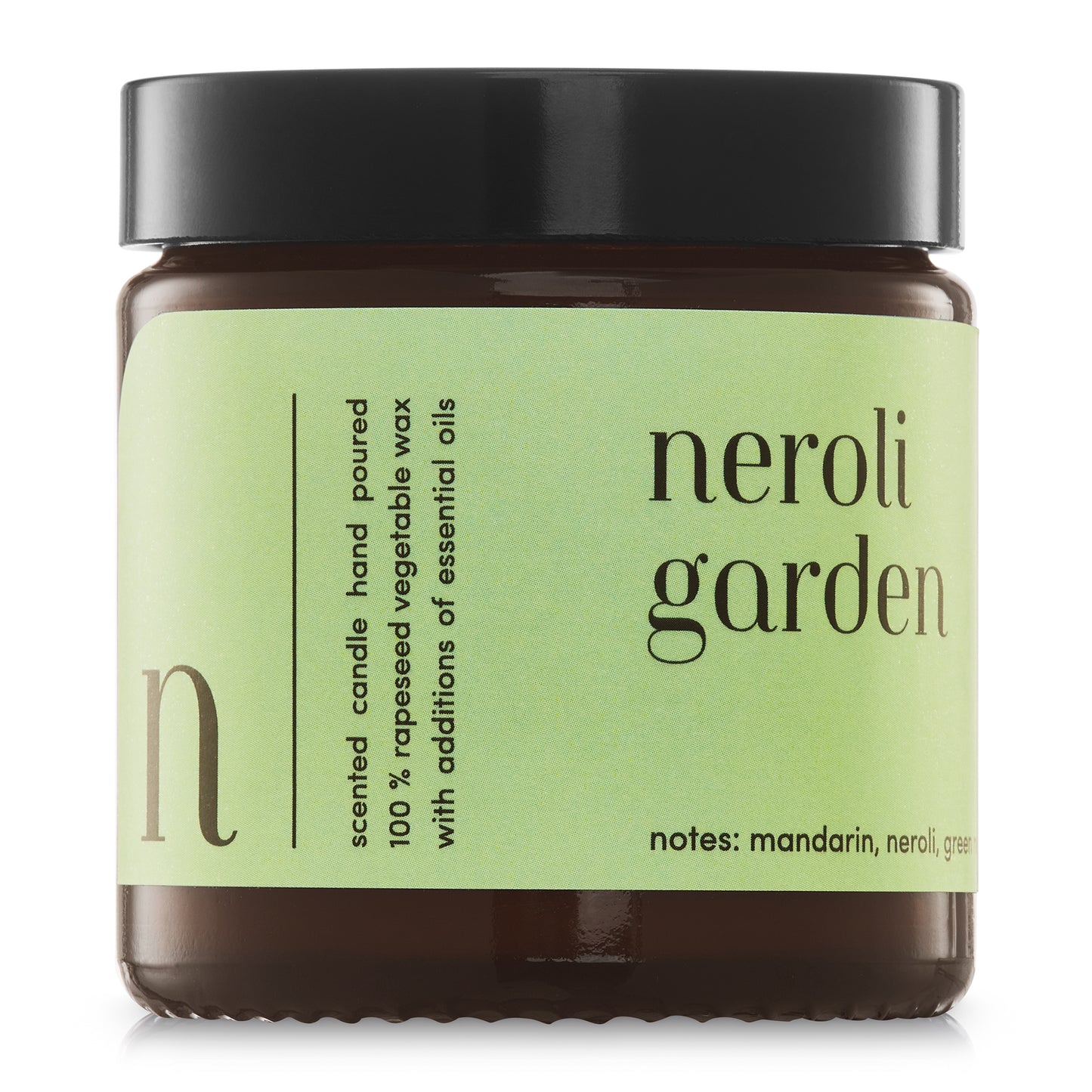 "Neroli Garden" scented candle 100% natural rapeseed wax 120g