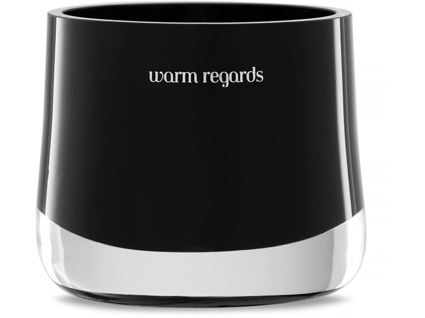 Black message candle