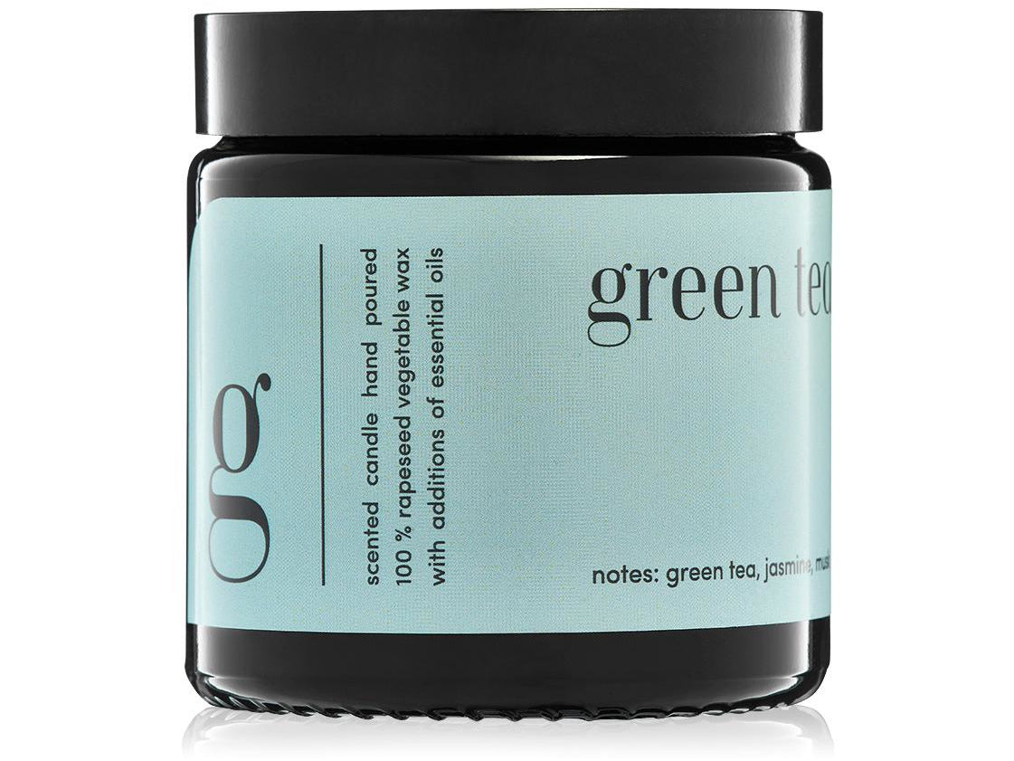 "Green Tea" scented candle 100% natural rapeseed wax 120g