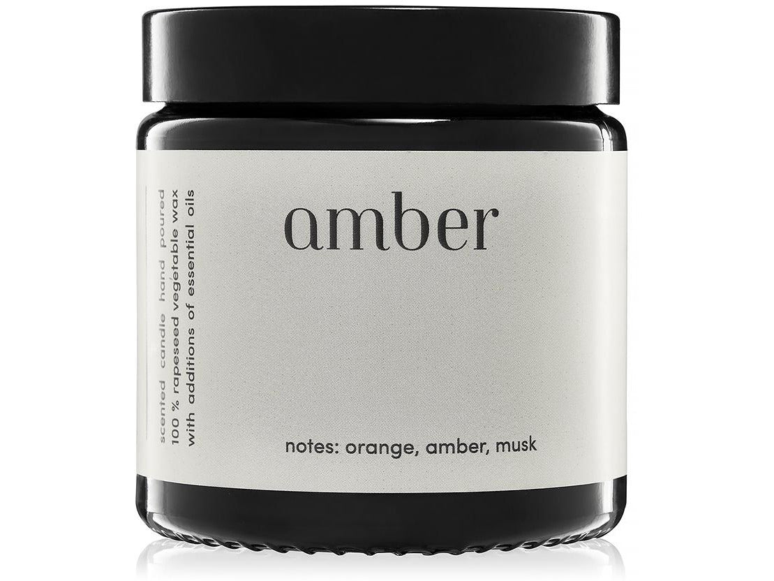 "Amber" scented candle 100% natural rapeseed wax 120g