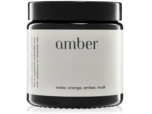 "Amber" scented candle 100% natural rapeseed wax 120g