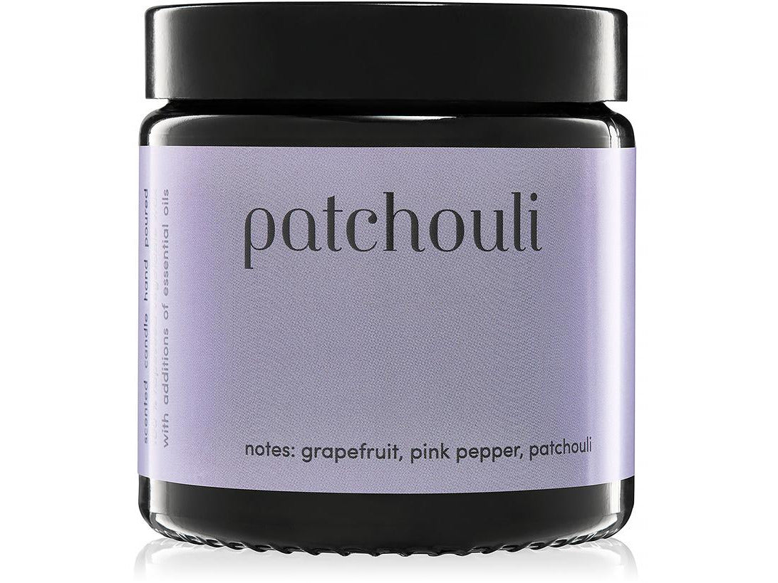 "Patchouli" scented candle 100% natural rapeseed wax 120g