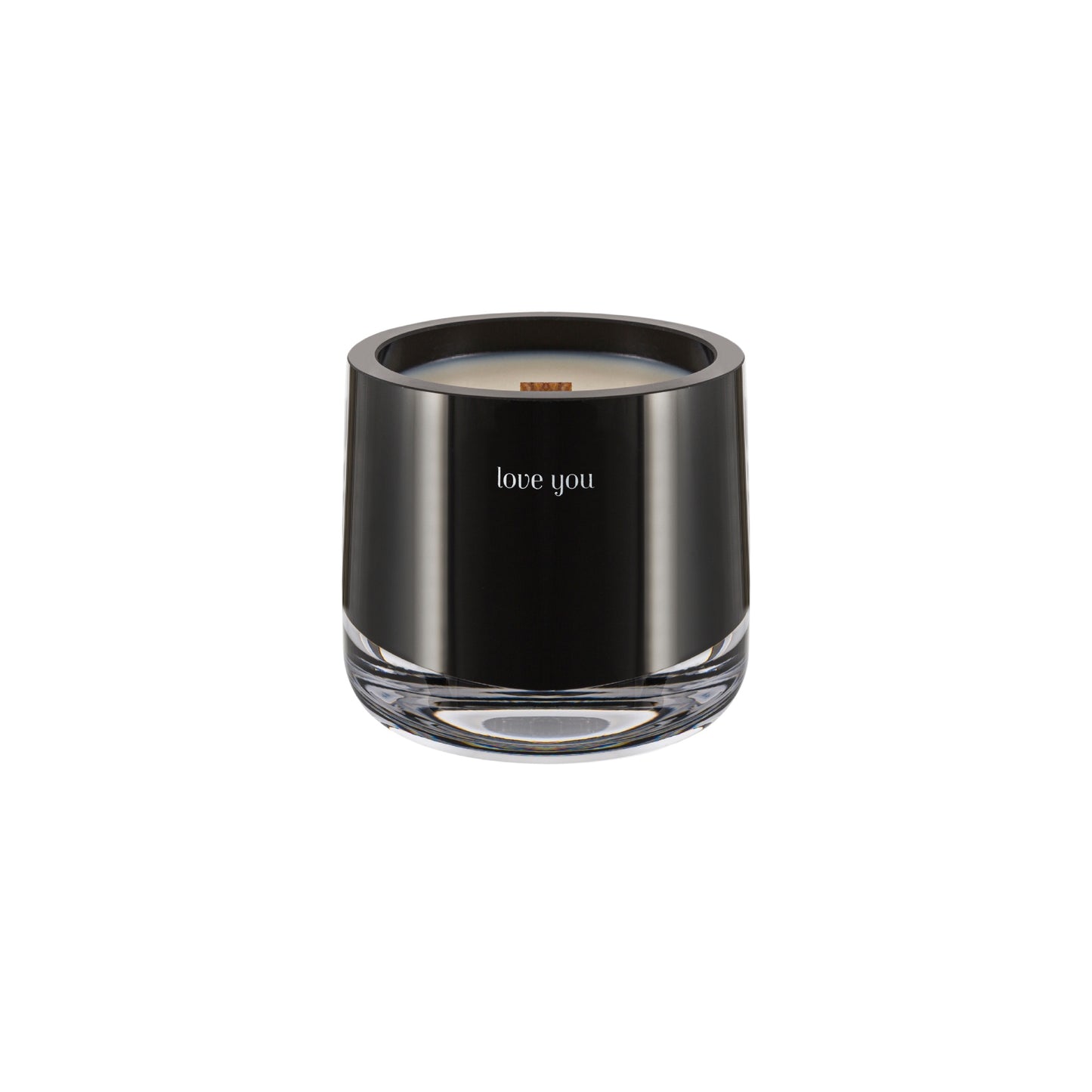 Black message candle