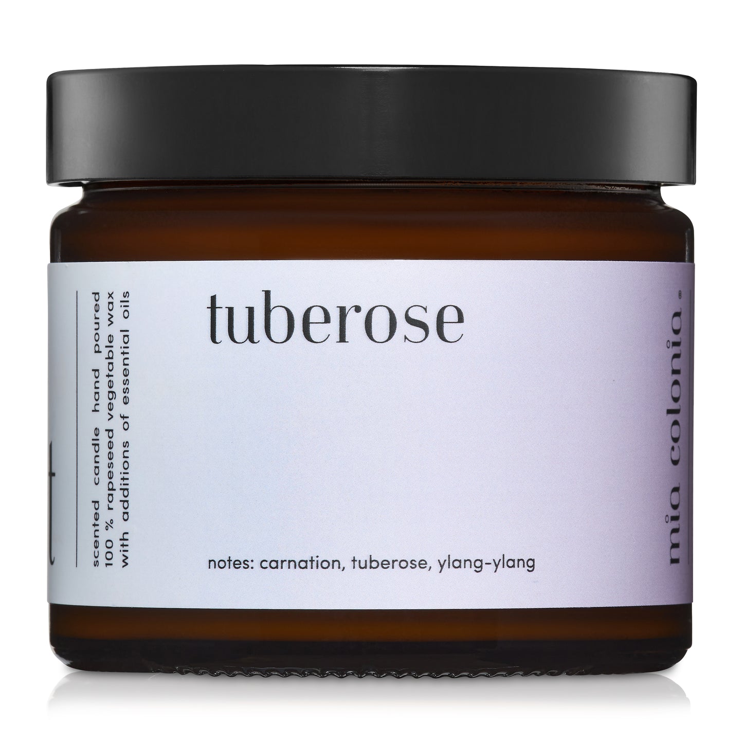 "Tuberose" scented candle 100% natural rapeseed wax 250g