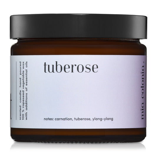 "Tuberose" scented candle 100% natural rapeseed wax 250g