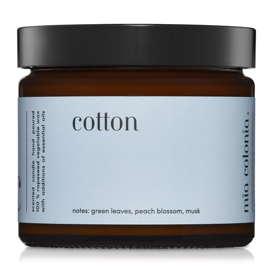 "Cotton" scented candle 100% natural rapeseed wax 250g