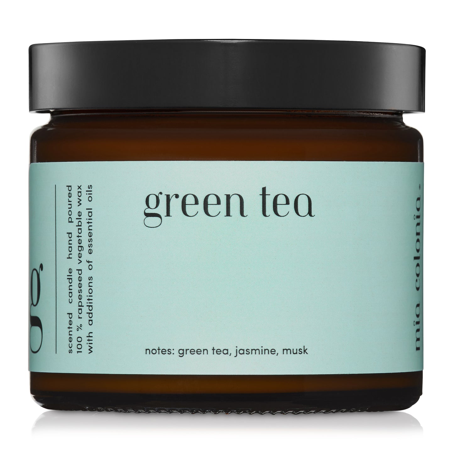 "Green Tea" scented candle 100% natural rapeseed wax 250g