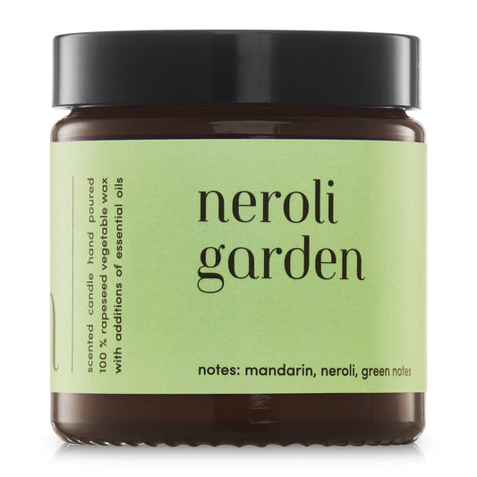 "Neroli Garden" scented candle 100% natural rapeseed wax 120g