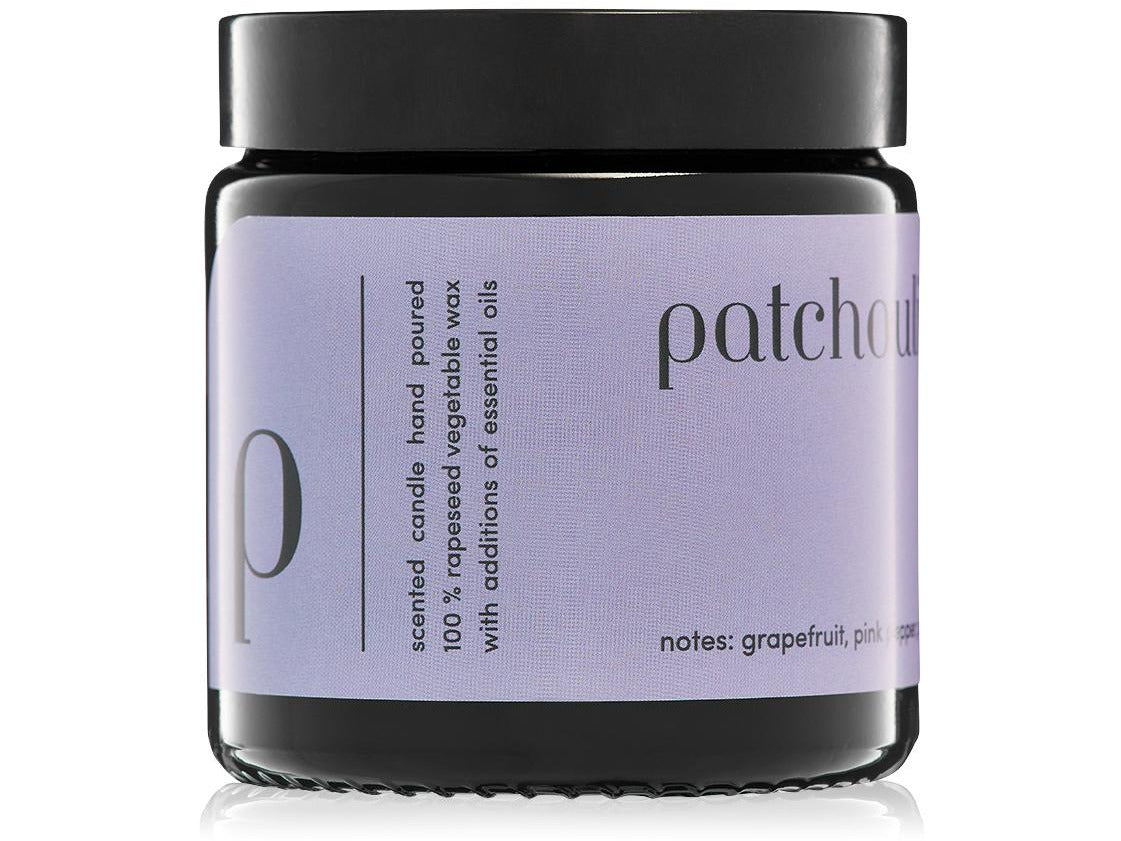 "Patchouli" scented candle 100% natural rapeseed wax 120g