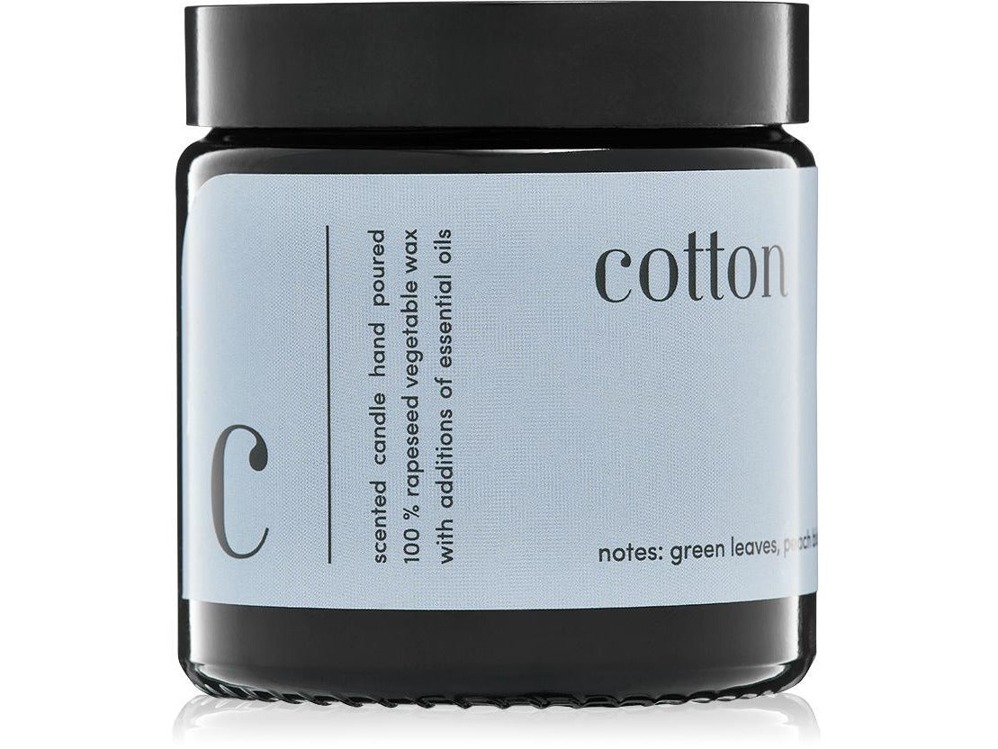 "Cotton" scented candle 100% natural rapeseed wax 120g