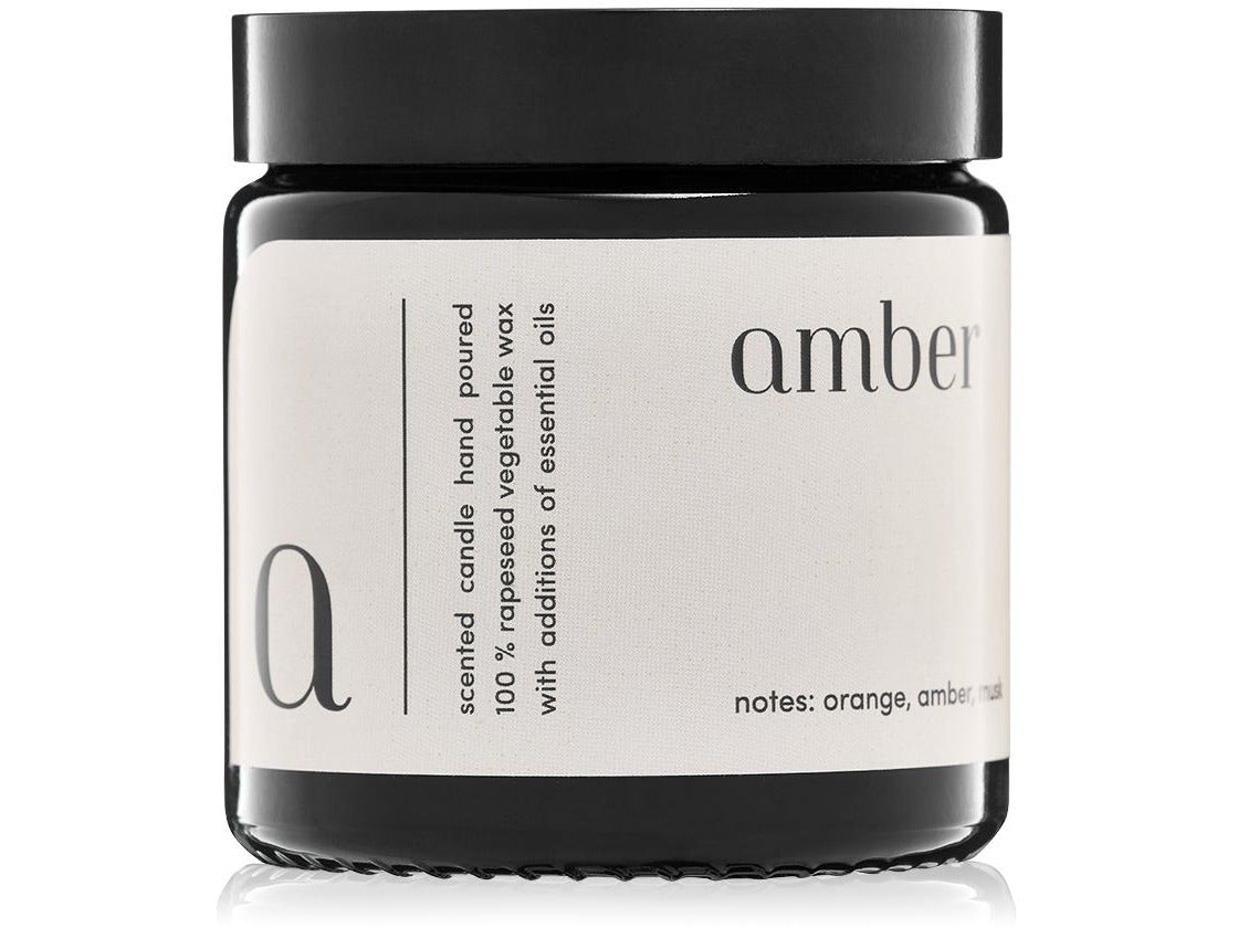 Scented candle minimal Amber