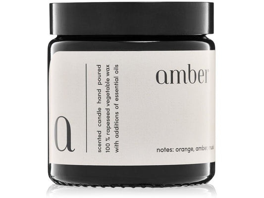 Scented candle minimal Amber