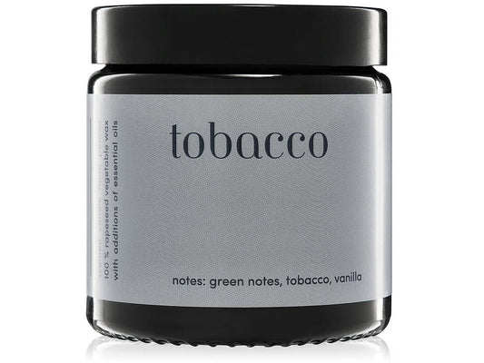 "Tobacco" scented candle 100% natural rapeseed wax 120g