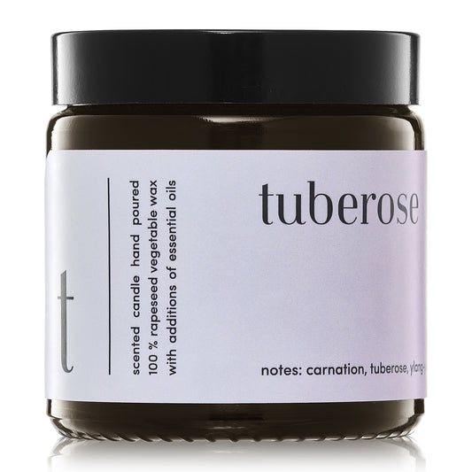 Scented candle minimal Tuberose